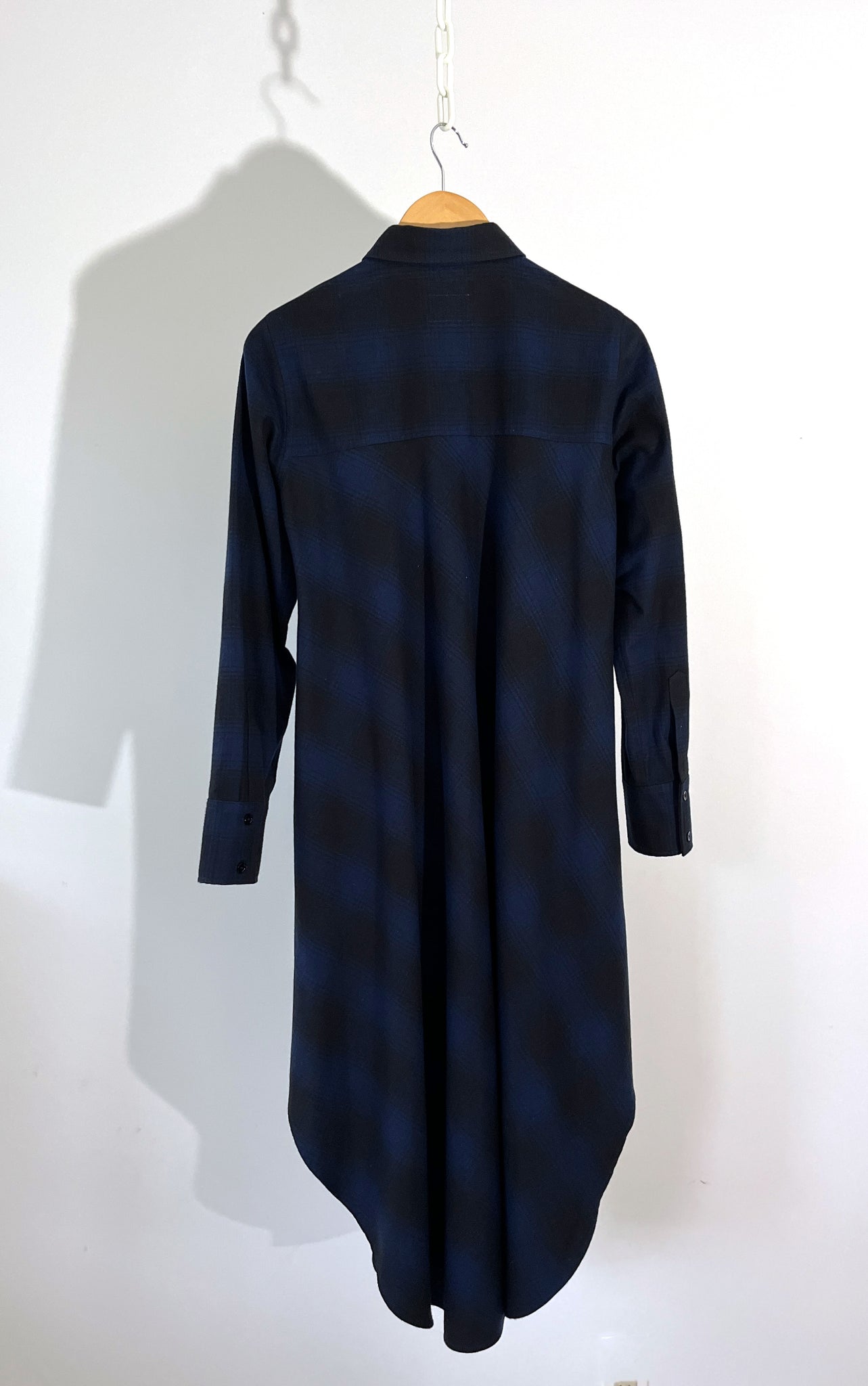 Bias Shirtdress in Midnight Plaid