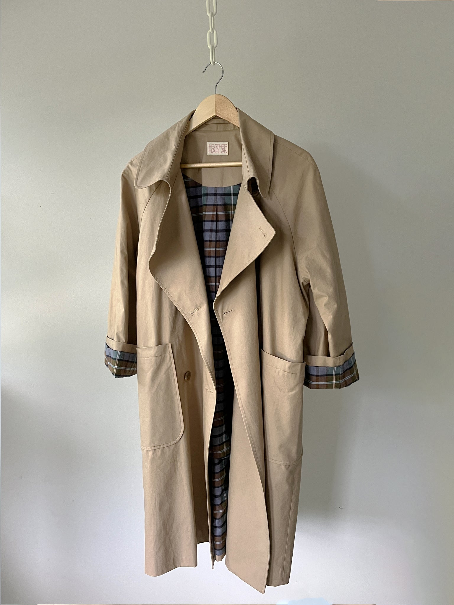 Flannel-Lined Trench Coat