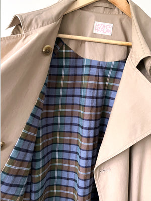 Flannel-Lined Trench Coat