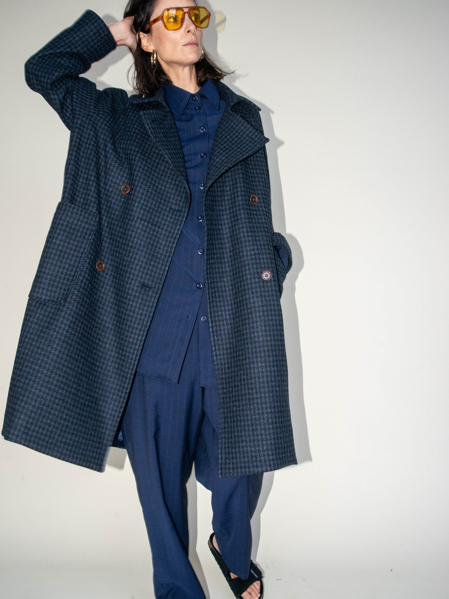 Houndstooth Overcoat