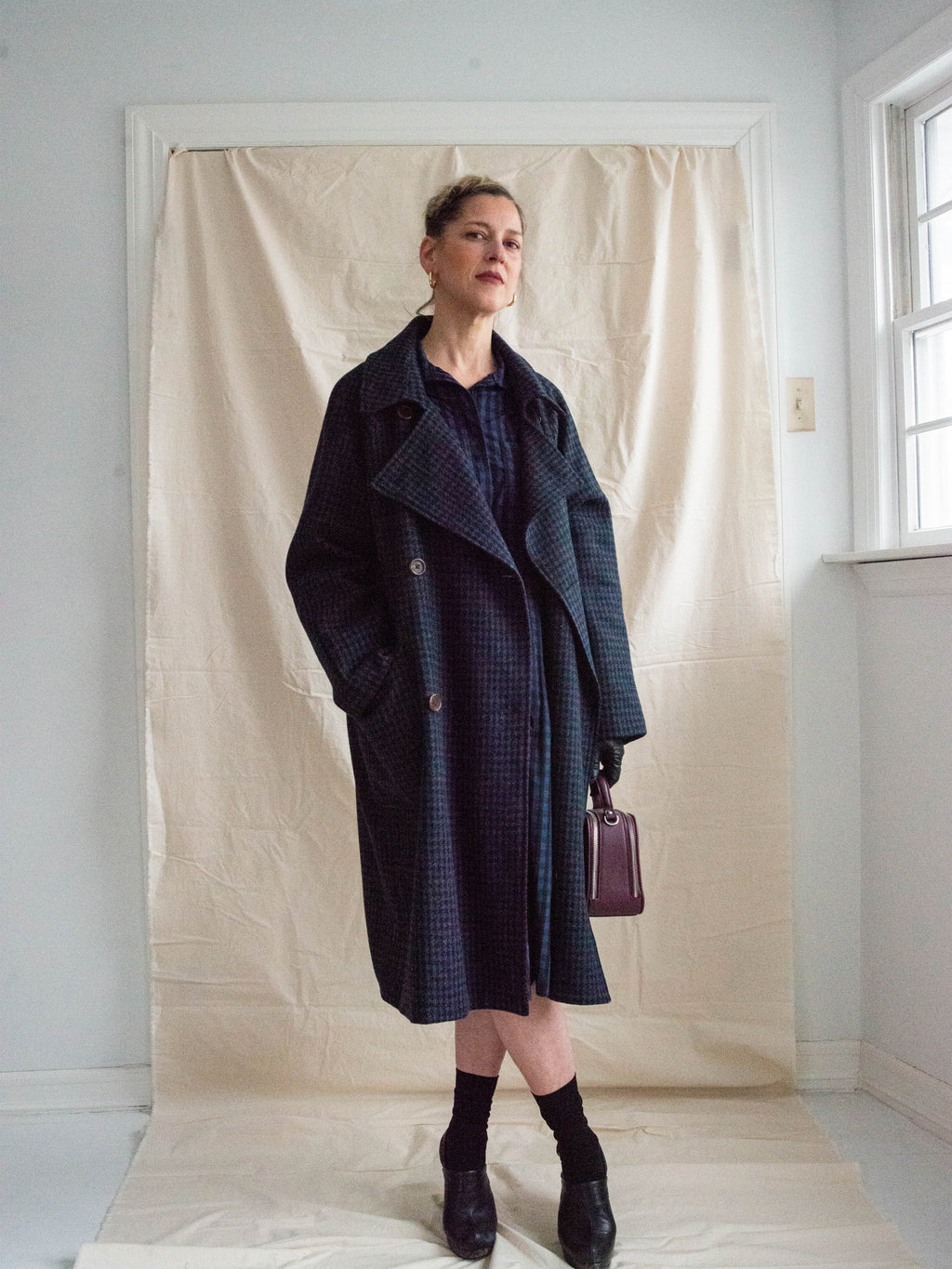 Houndstooth Overcoat