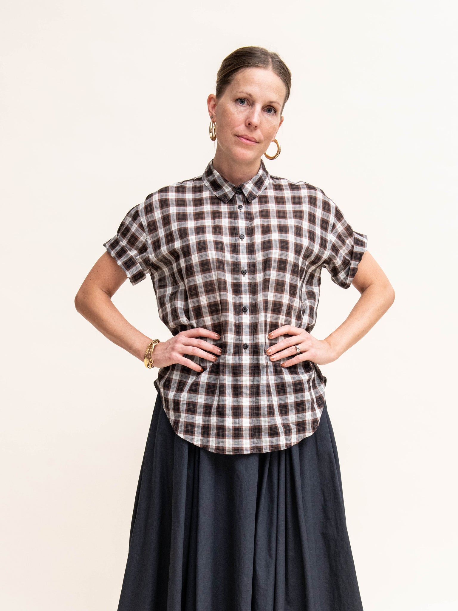 Tissue-weight Tartan Shirt