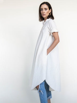 Long Shirt/Dress in Parchment