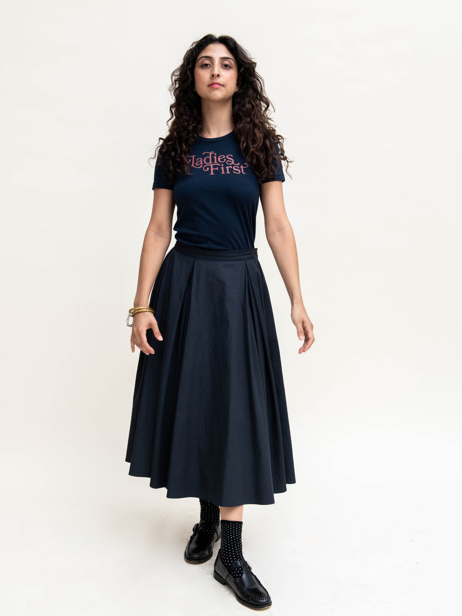 Double-Pleat Skirt