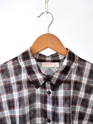 Tissue-weight Tartan Shirt