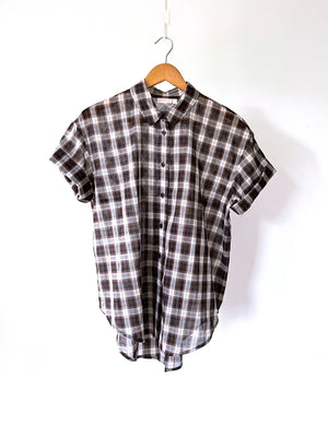 Tissue-weight Tartan Shirt